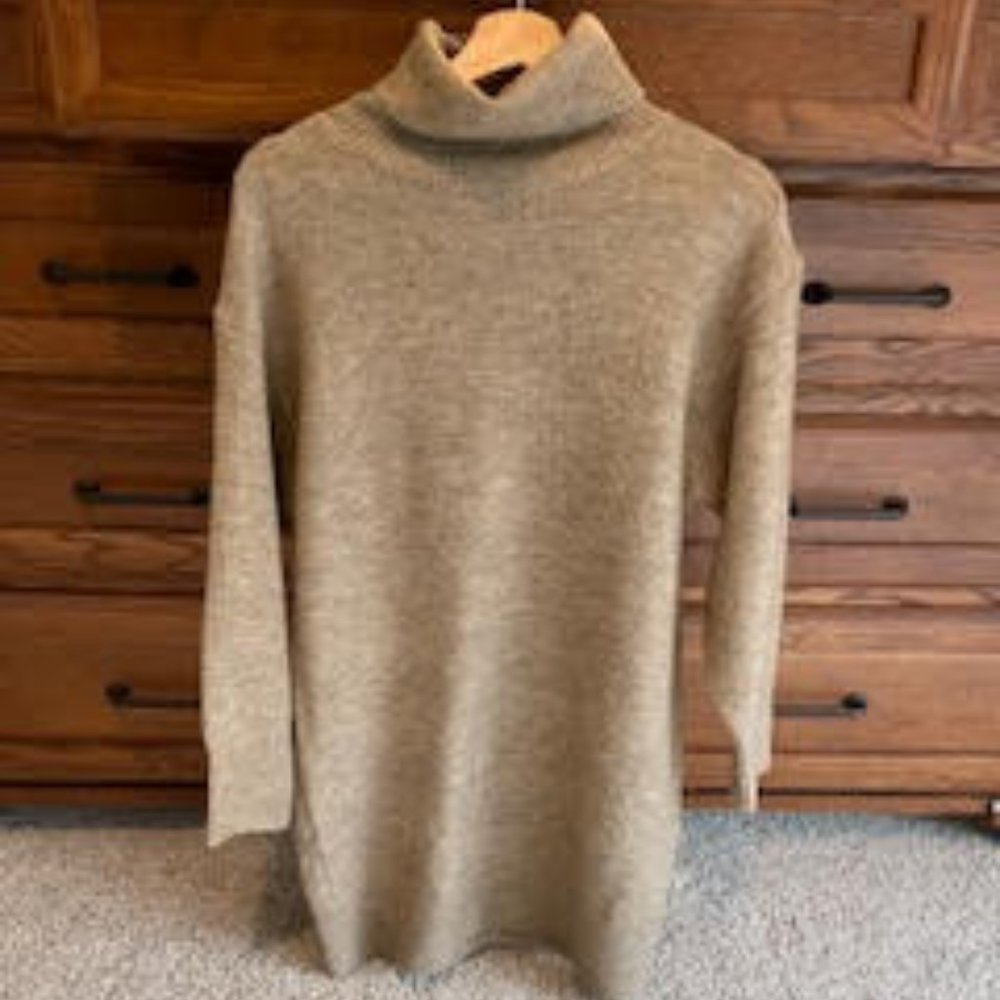Pink Lily camel sweater dress-size small